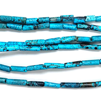 CHINESE TURQUOISE TUBE 4X13-4X16MM